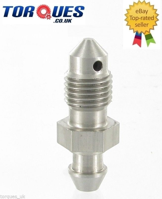 M10x1.0 Stainless Steel Short Bleed Nipple Brake Caliper Drum Slave
