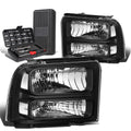 For 2005-2007 Ford Super Duty Pair Black/clear | Built Supply Co