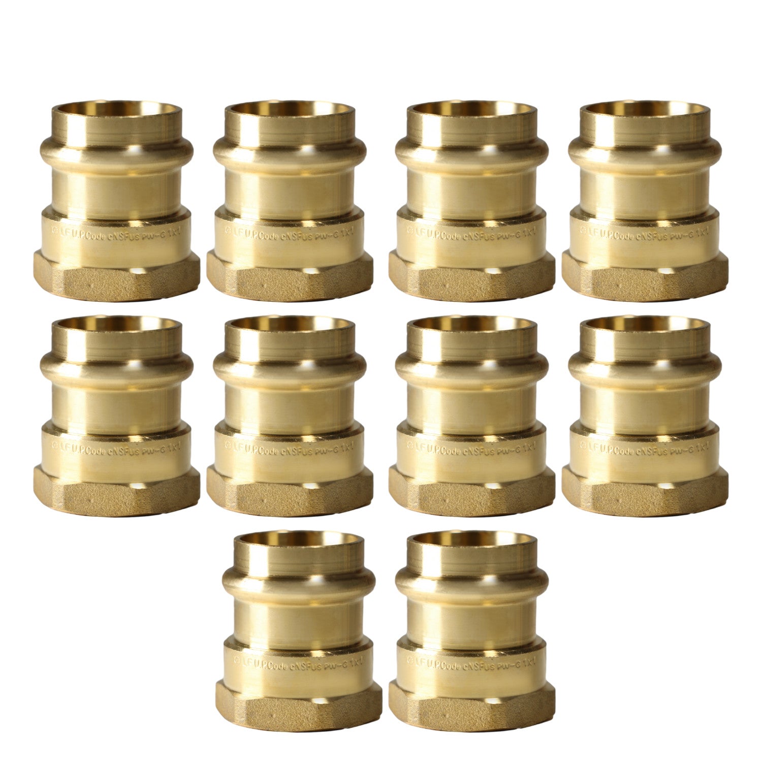 XFITTING 1" Press Female Adapter 10 Pack