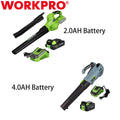 Workpro 20V Cordless Electric Leaf Blower Quick | Built Supply Co