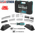 DURATECH 93PC Mechanics Tool Set Drive Socket SAE/Metric w/ Tool