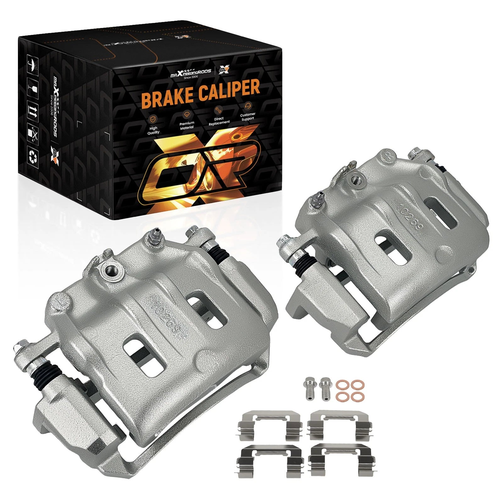 Front Disc Brake Calipers Set w/Bracket for Chevrolet Captiva Sport 2012-2015