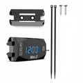 3 In 1 Led Display Motorcycle Voltage Voltmeter Digital Time Clock