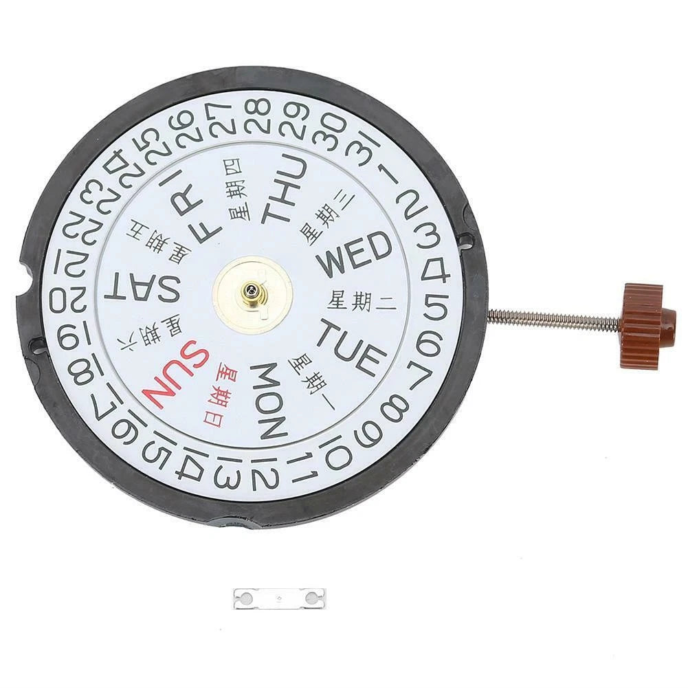 Quartz Movement Watch Replacement Parts Dual Calendar For Swiss Ronda