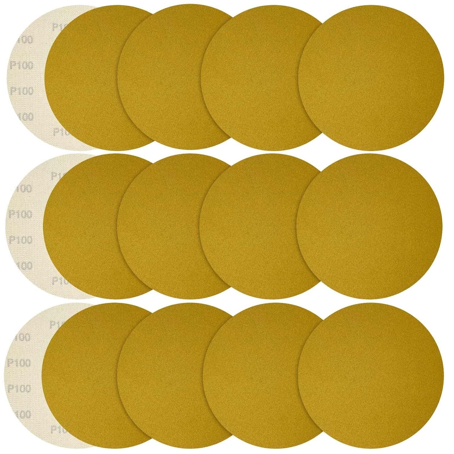 20PCS 9In No Hole Hook&Loop Sanding Disc 100 Grit Random Orbital