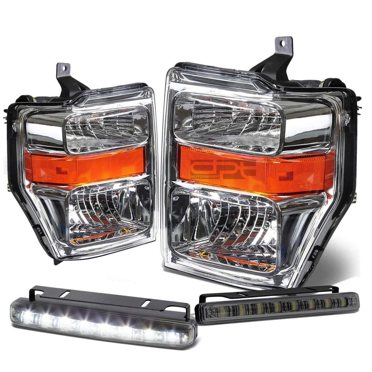 Chrome Amber Signal Head+bumper+sm<wbr/>oked Led | Built Supply Co