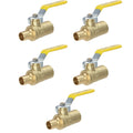 XFITTING 3/4" PEX-B Sweat Ball Valve - 5 Pack