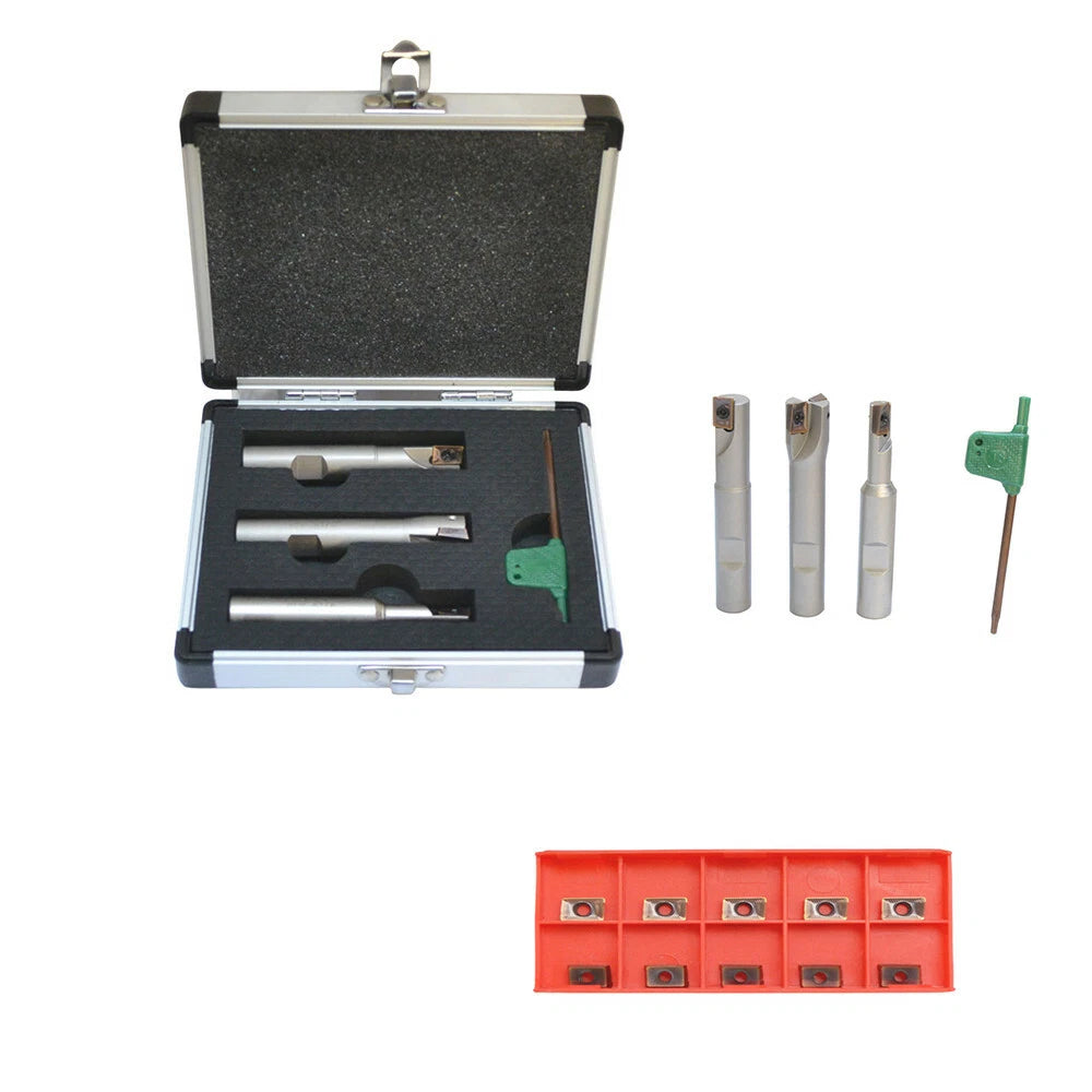Shank 90 Degree Indexable Apkt1003 Inserts + 1/2'' End Mill