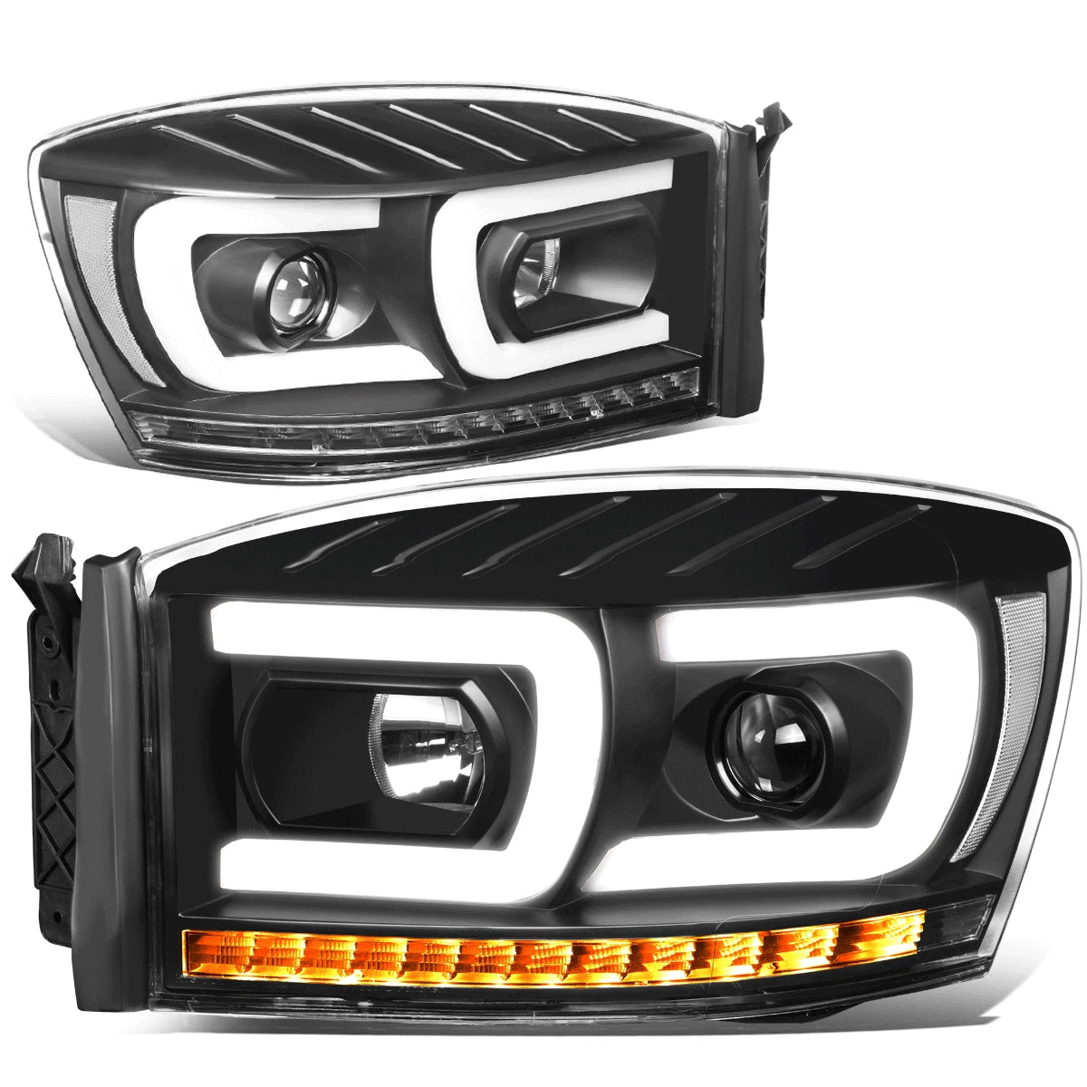 Fit 06-09 Ram Truck Pair Dual Led Drl+sequential | Built Supply Co