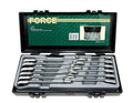 Force 51211 Reversible Gear 8-19mm Two Way Ratchet Spanner Wrench Set