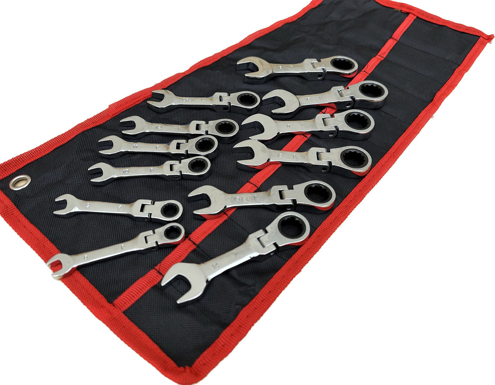 12pc Combination End Stubby Wrench Set Metric 8-19mm by Unbranded