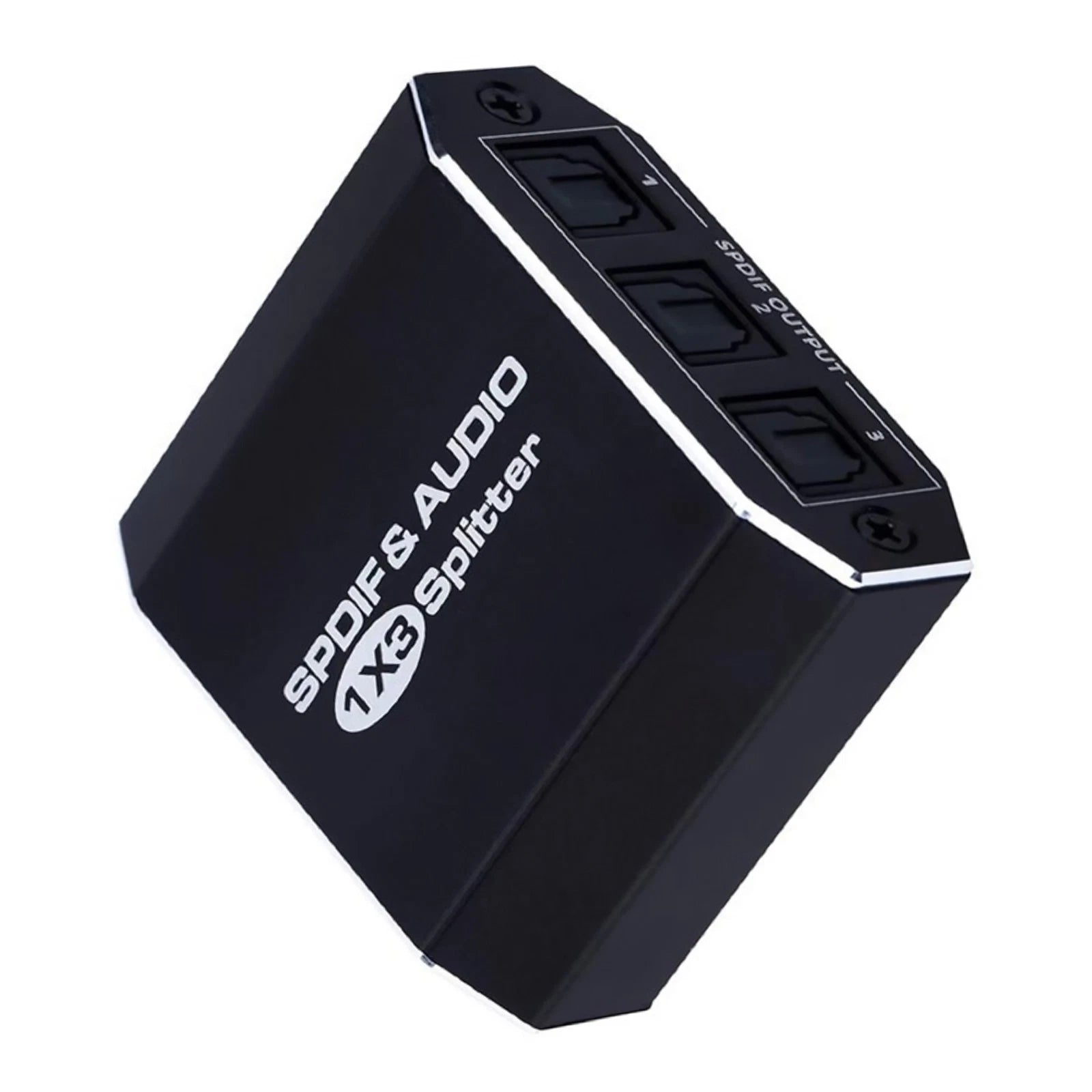 Dc5v/1a Digital Optical Fiber Audio Splitter 1x3, Spdif Toslink 1 In