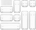 ValueMax 9 Pcs Clear Plastic Drawer Organizer Set by ValueMax