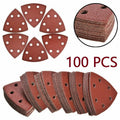 100 Triangle Sandpaper Pads for Oscillating Tool by Unbranded