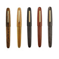 143mm Jinhao 9056 Wood Golden Clip Fountain Pen Iridium Fine(f)/0.5mm
