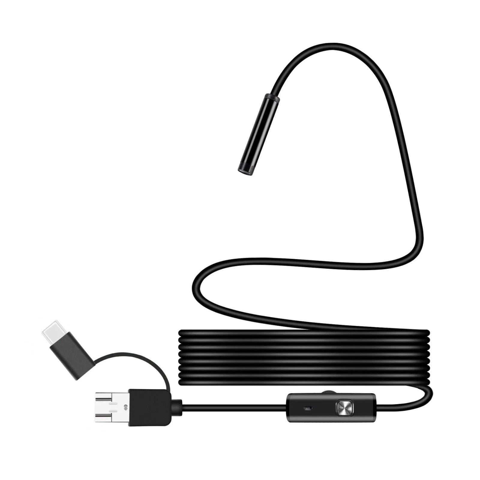 2m Endoscope Borescope 6 Led Inspection Camera For Android Type-c Usb