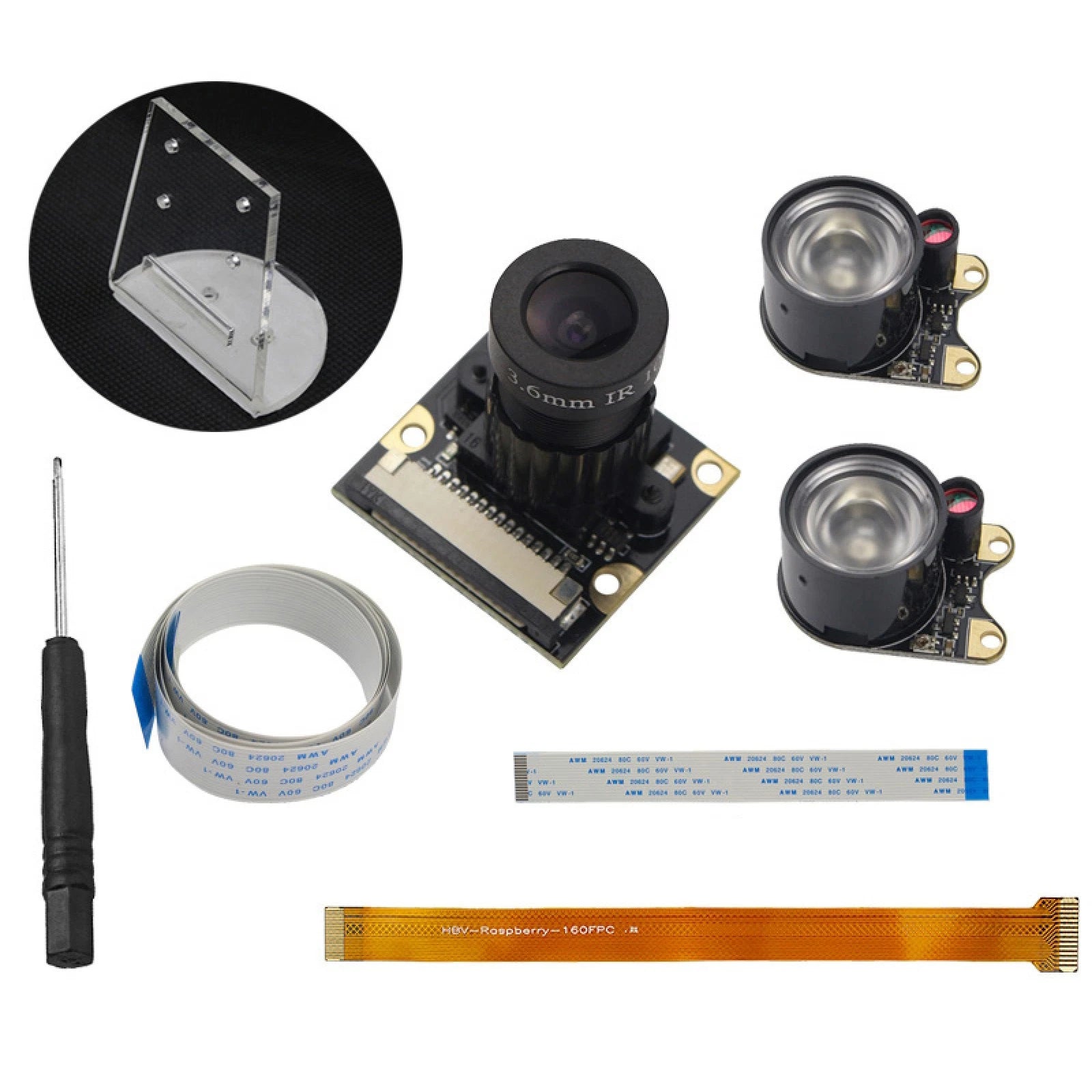 1080p Fish Eye Lens Night Vison Camera Kit For Raspberry Pi