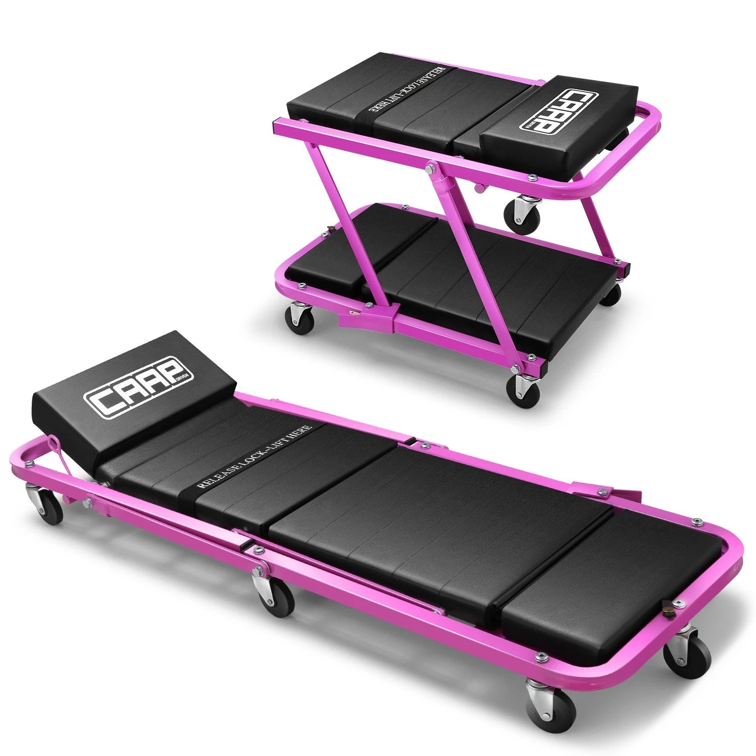 48" X 18" X 6" 330lbs Capacity Z-shaped Structure Purple 2-in-1
