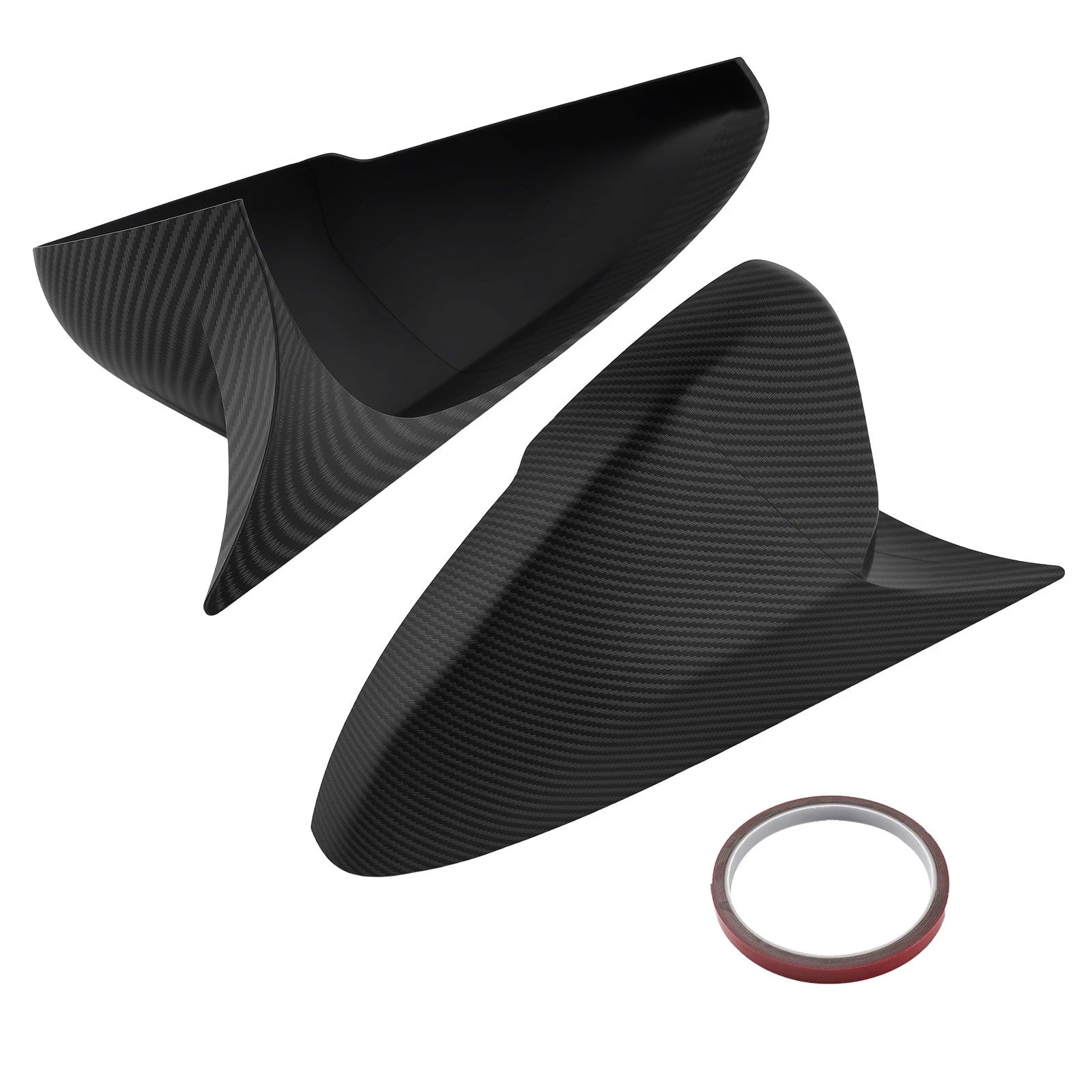 Door Mirror Shell Guards for Honda Accord 18-22 Carbon Fiber Black Left Right
