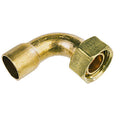 Copper End Feed Bent Elbow Tap Connector 15mm x 1/2"