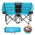 Heavy Duty Folding Camping Chair Bag Extra Wide Padded Camping Couch with/Cooler