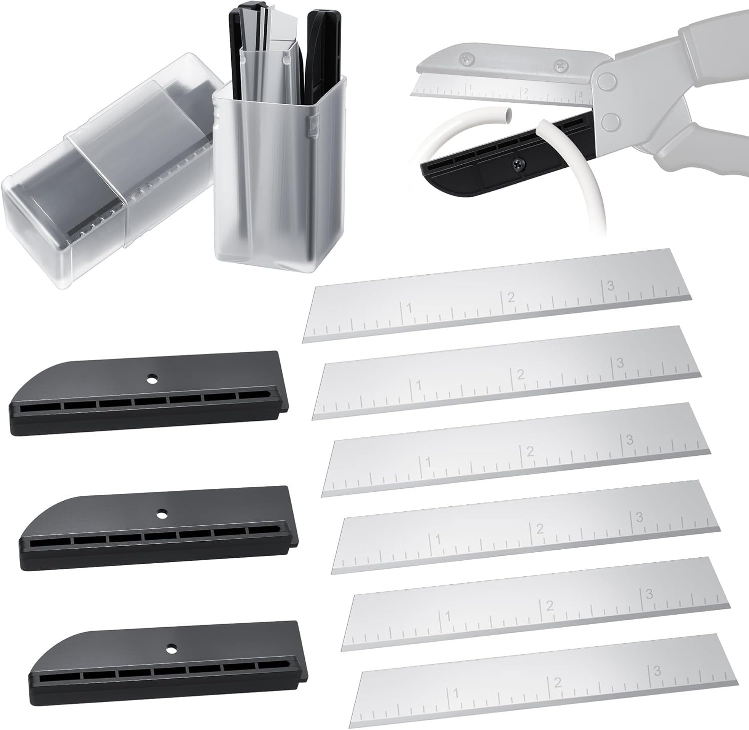 9 Pcs 3-7/8" Replacement Blades & Anvils, Cutting Tool Compatible with