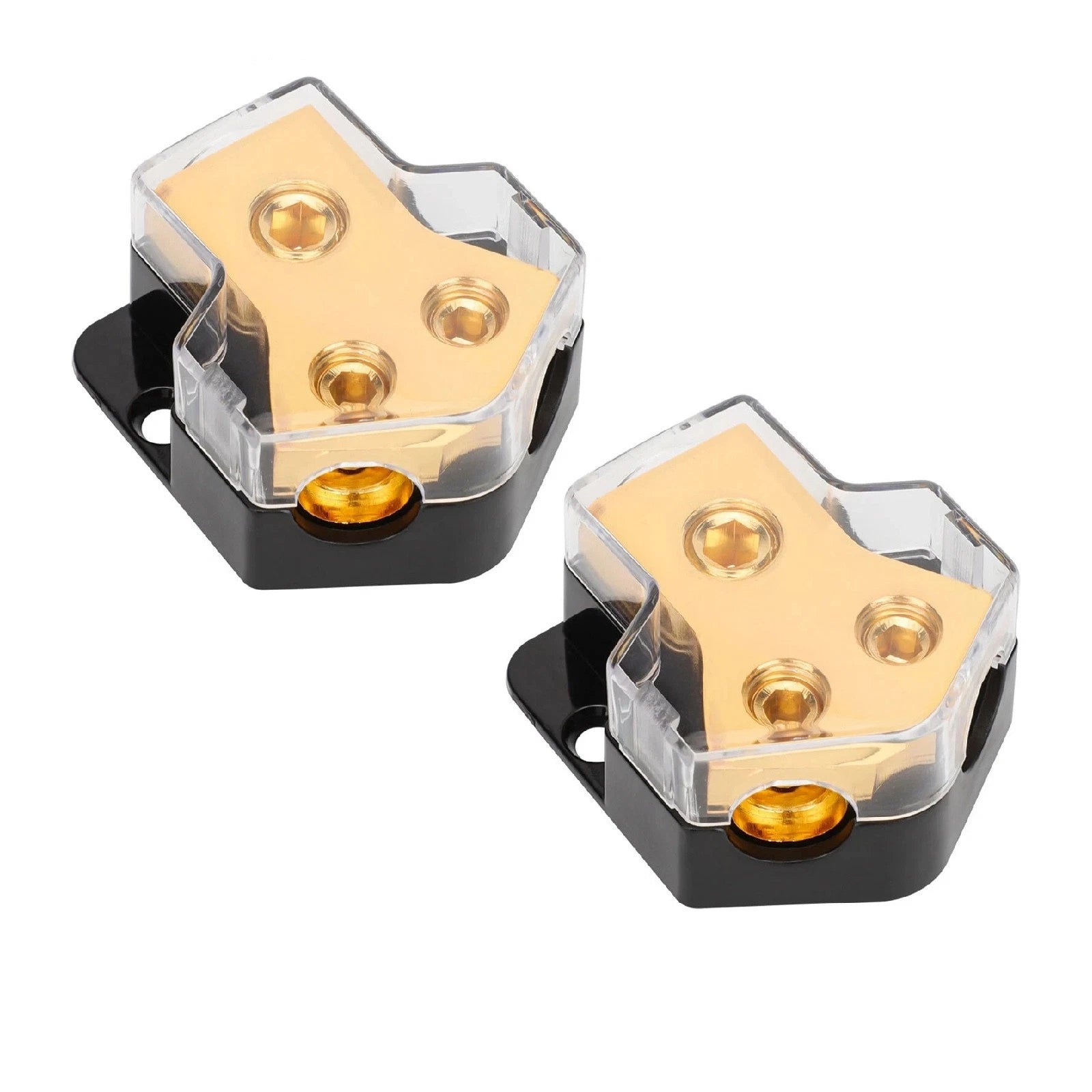 Car Audio 2 Way Distribution Block 0 2 4 Gauge In 4 6 8 Gauge Out