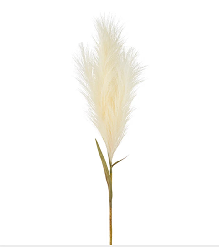 33" Tall Faux Single Pampas Grass Decor Artificial Pompous Grass Home