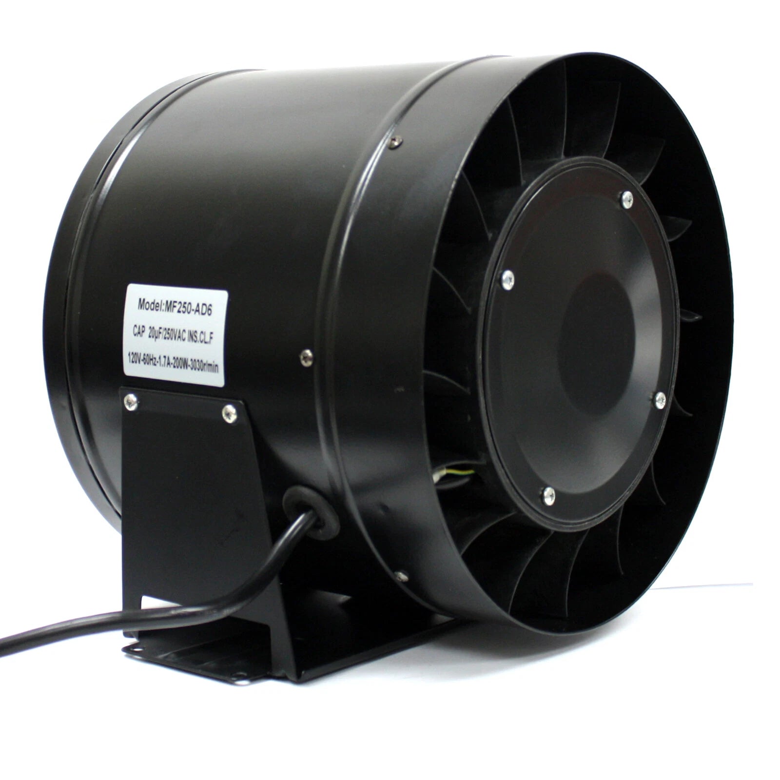 10" Inline Fan 1019CFM Duct Booster Exhaust Cooling Ventilation
