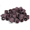 1" x 1" Aluminum Oxide Spiral Bands, No Lap Sanding Sleeves - 50 Pack