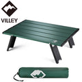 Villey Rectangular Mini Folding Beach Table Ultralight Aluminum Side