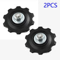 2*Bike Bicycle 6-7 Speed Rear Derailleur Plastic Wheels Guide Wheels NewOpens in