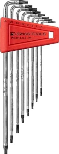 PB Swiss Tools Knurled L-Type Hexalobular Wrench Set