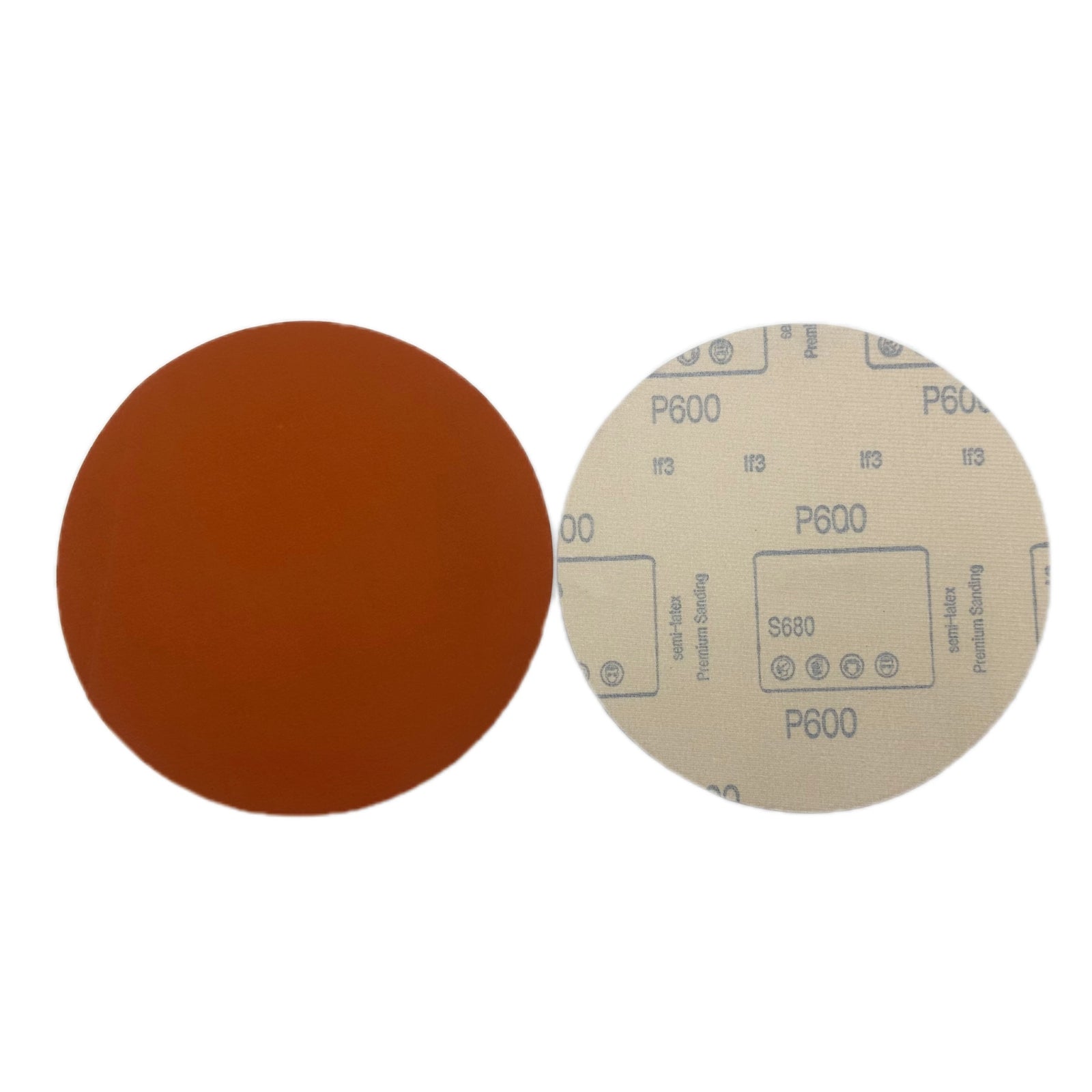 Premium 9 inch Hook and Loop Ceramic Orange 0-Hole 230MM Sanding Discs