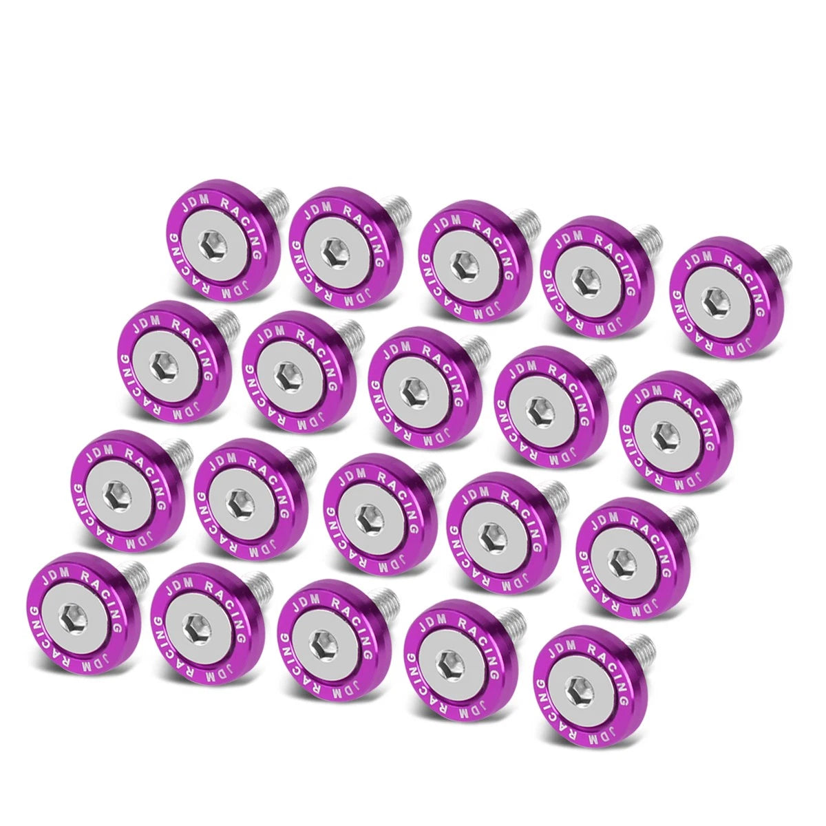 Purple 20mm Aluminum Fender Washers Dress Up Kit | Built Supply Co