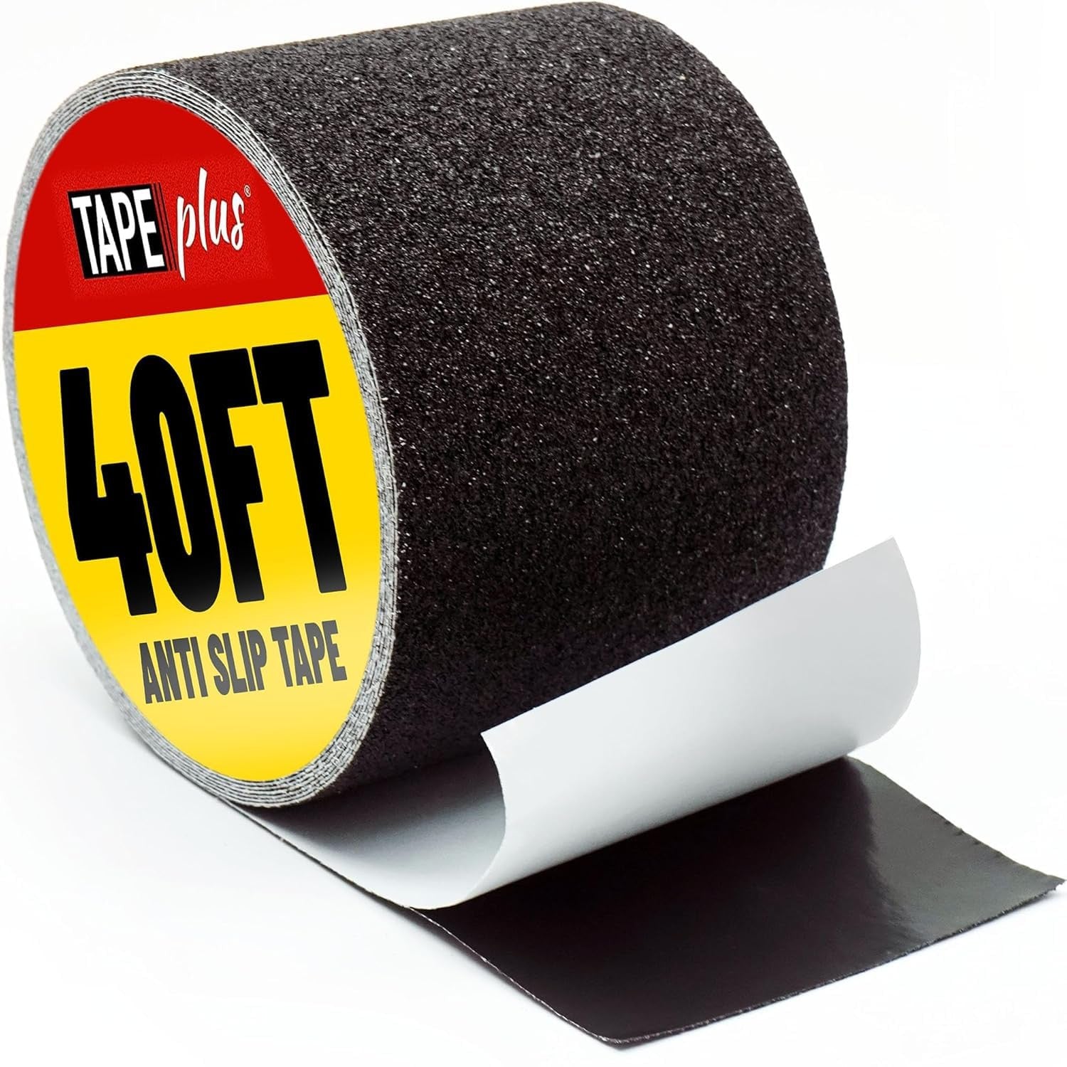 Grip Tape for Stairs - 4 in X 40 Ft, Black - 80-Grit Waterproof