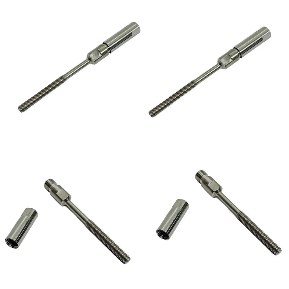 Swageless Threaded Short Stud Stainless Steel For 3/16" Cable Deck