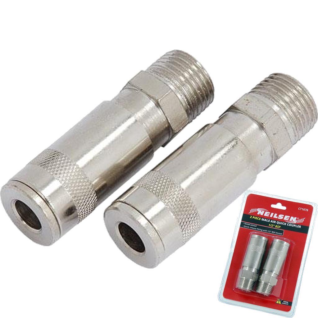 Neilsen 2pc Air Line Fittings Hose Connector by Neilsen
