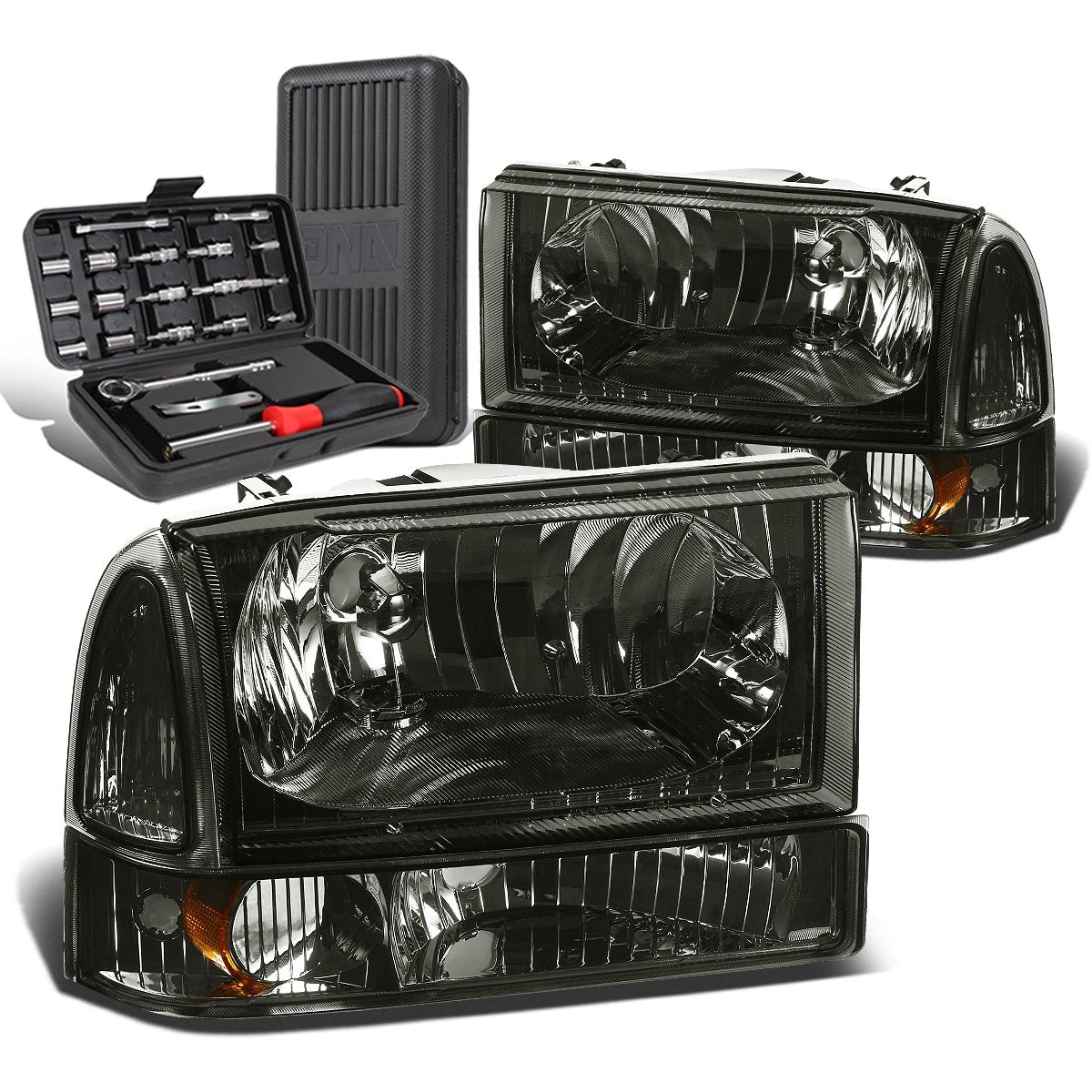 For 1999-2004 Ford Super Duty Pair Smoked/amber | Built Supply Co