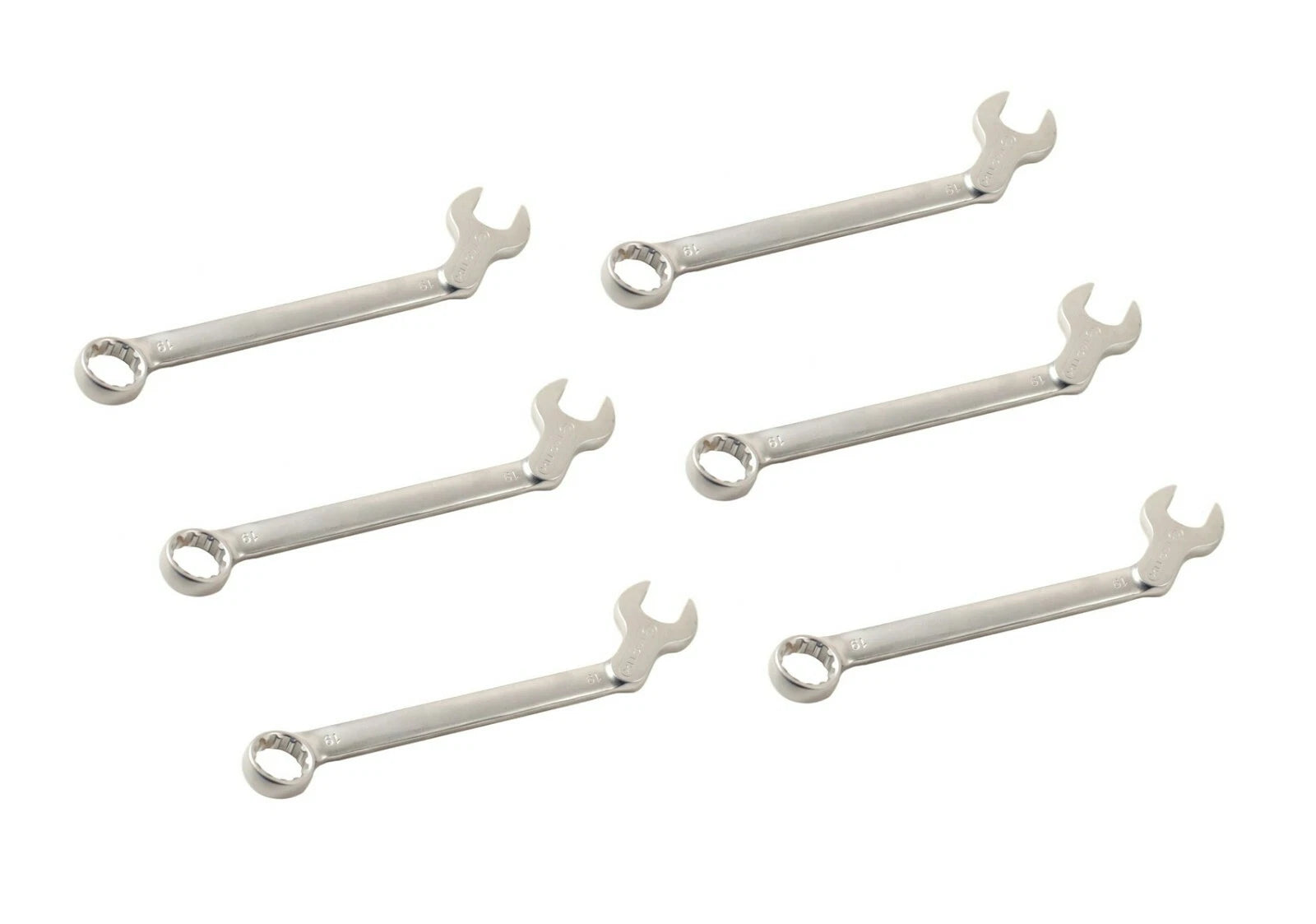 5pc-pk 45° Angle Open Spanner Combination Multi-Tooth Gear Lock Ring Size Option