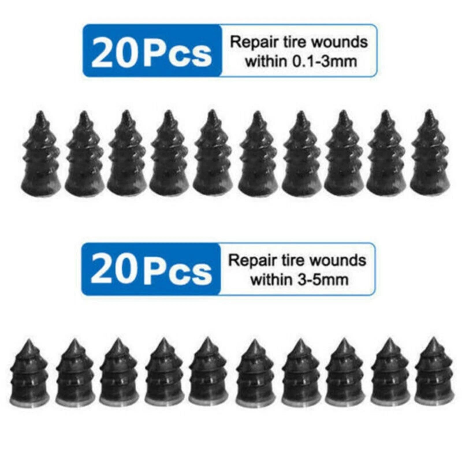 Car Vacuum Tire Repair Rubber Screws Plug Tubeless Tire Spike Tool