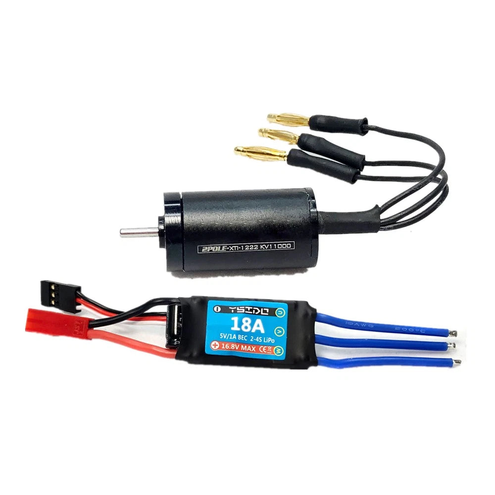 18a Waterproof Brushless Motor Esc Set W/ Jst&rx Plug For 1/24 1/28