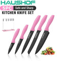 Haushof Kitchen Knife Set Pink Knife Sets Block | Built Supply Co