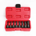1/2" Drive Impact Socket Hex Bits SAE Set Pro 3" Standard Long Air Allen Kit 8pc