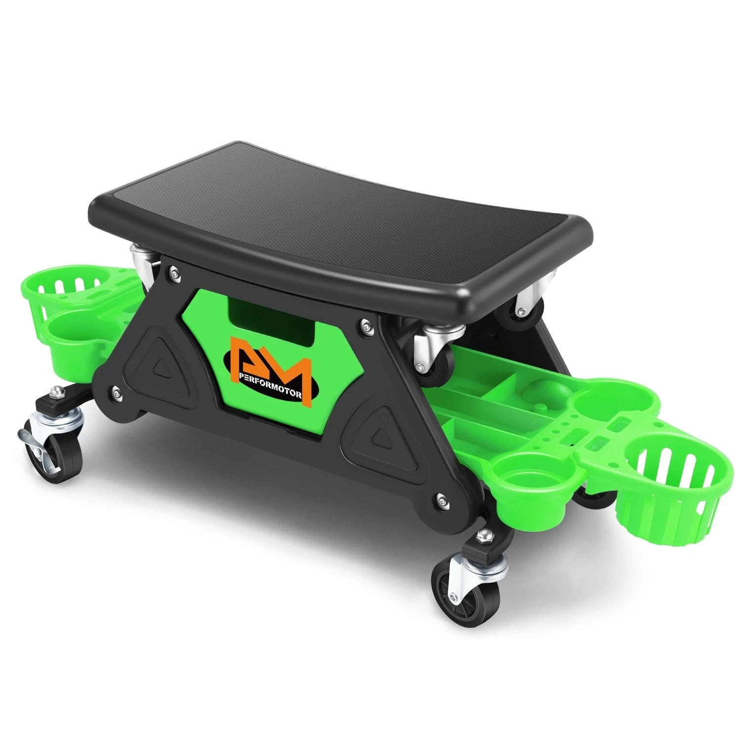 25-1/2" L X 13" H X 12 W 300lbs Capacity Mechanics Roller Seats Green