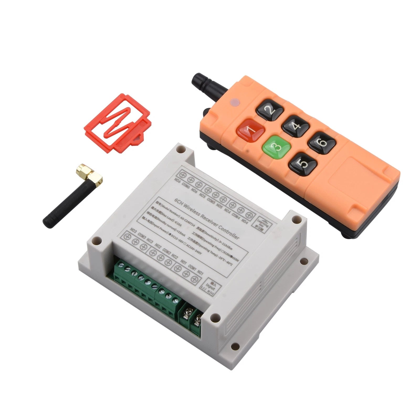 '-105dbm 6 Channel 10a Relay Receiver Wireless Remote Control Rf