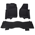 Carpet Floor Mats for Ford F-250/F-350/F-<wbr/>450 SuperCrew 2012-16 Black Floor Liner