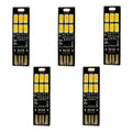 6-LED Usb Portable Keychain Lamp With Touch Dimming 1W Daylight White