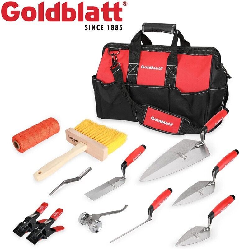 Goldblatt 12-Piece Masonry Hand Tool Set by Goldblatt