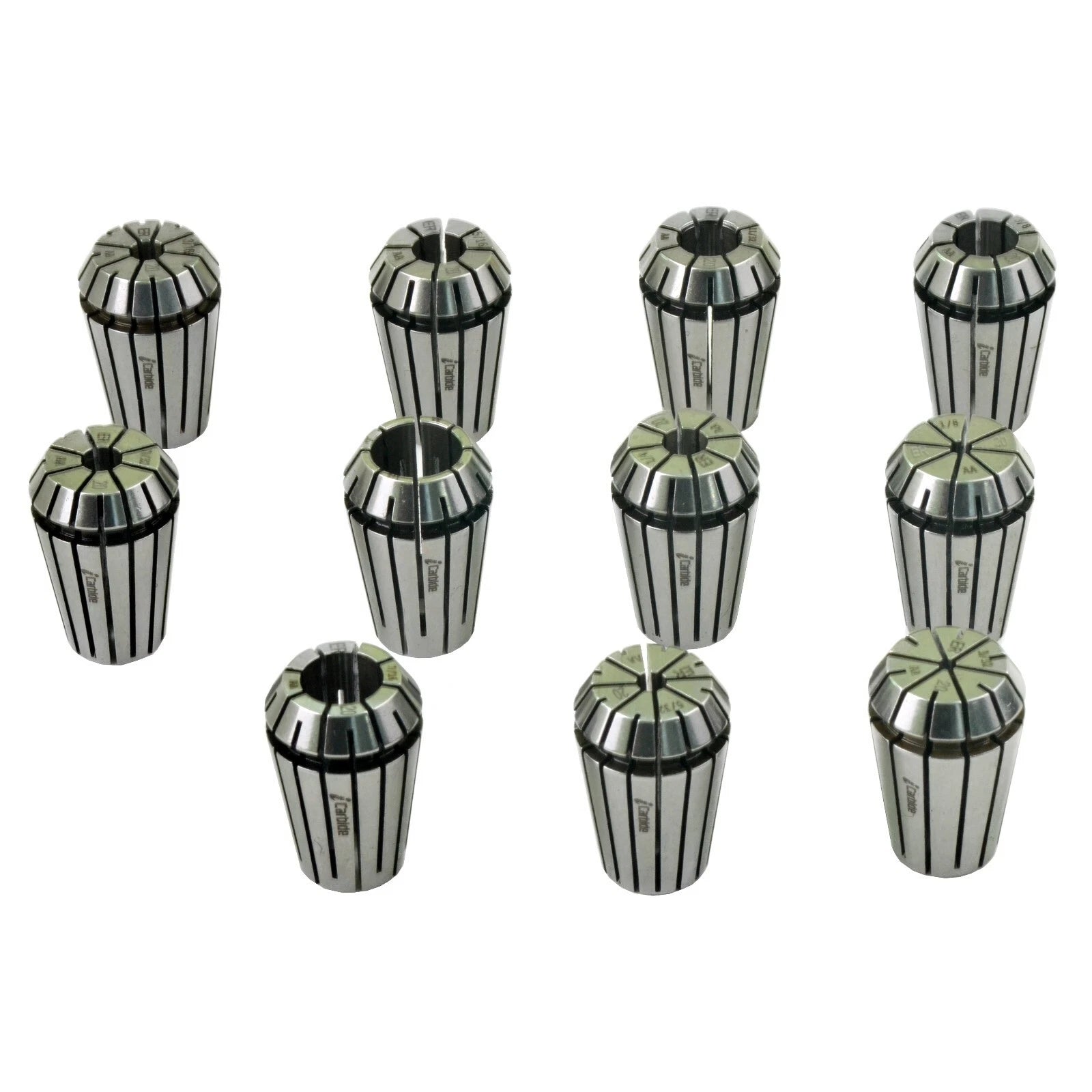 NEW PRECISION ER20 COLLET SET 3/32 TO 1/2" 11PCS TIR0.0004"/ 10μm CNC TOOLS
